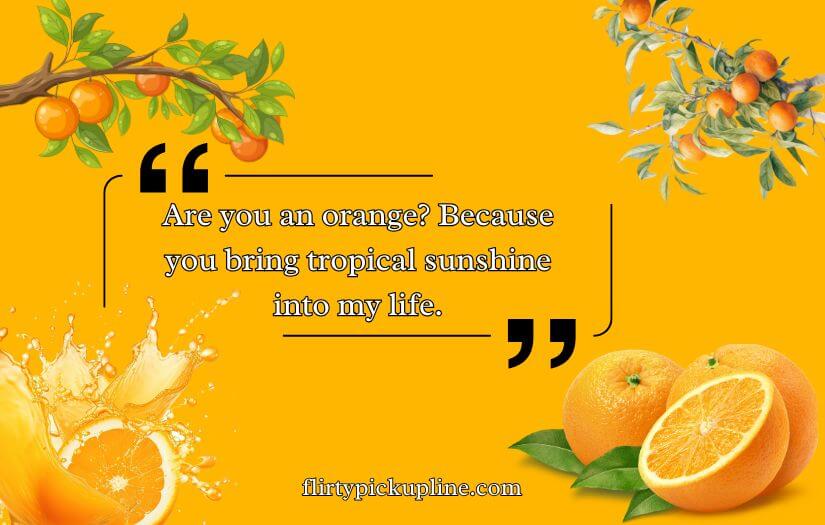 Best Orange Pickup Lines