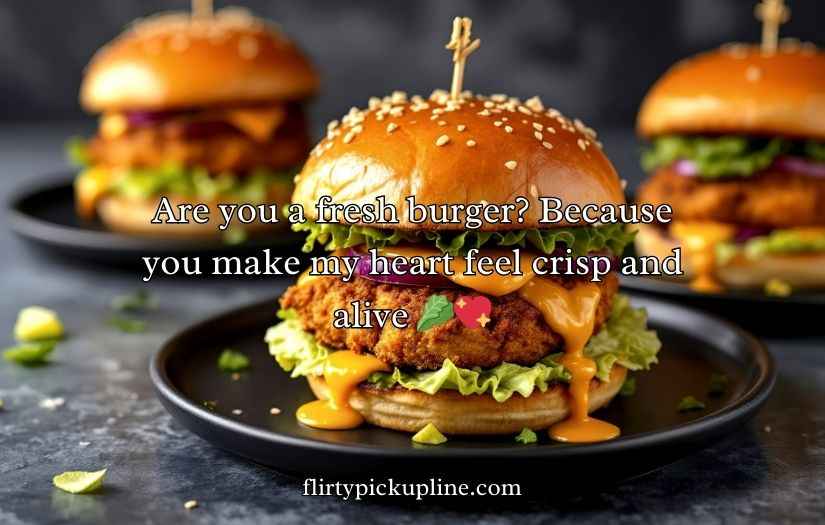 Burger Pickup lines