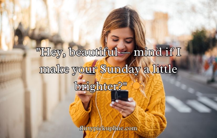 Sunday Pickup Lines