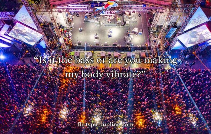 Music Festival Pick Up Lines