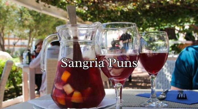 Sangria Puns Sangria Puns