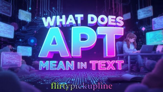 What Does APT Mean in Text