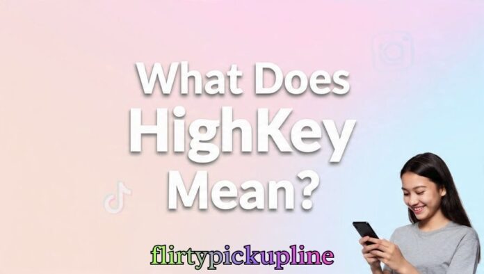 What Does Highkey Mean