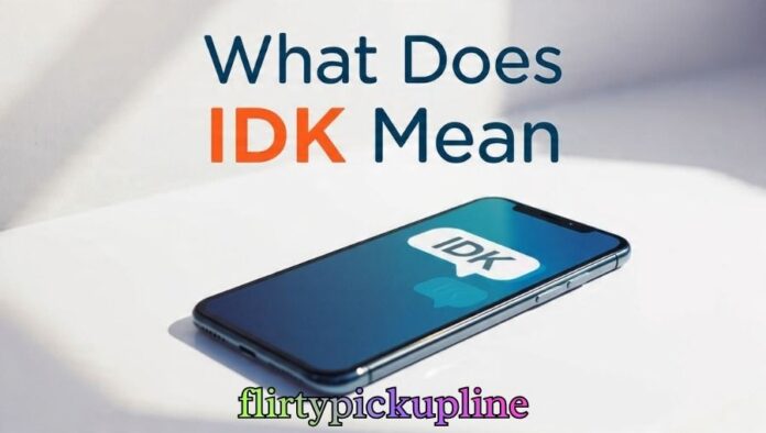 What Does IDK Mean What Does IDK Mean