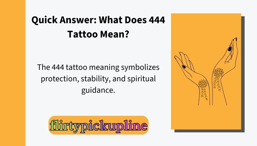 444 Tattoo Meaning