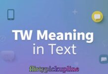 TW Meaning in Text TW Meaning in Text