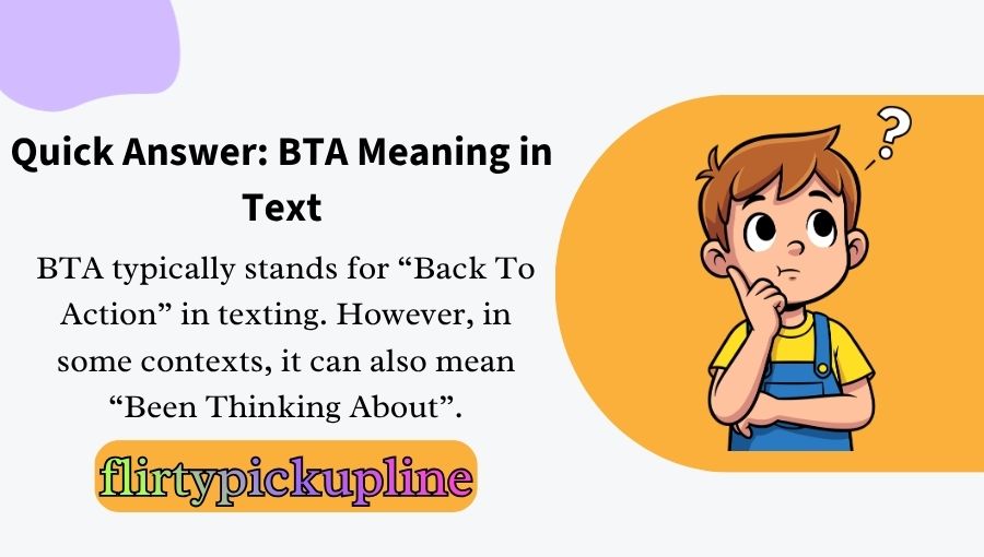 BTA Meaning in Text