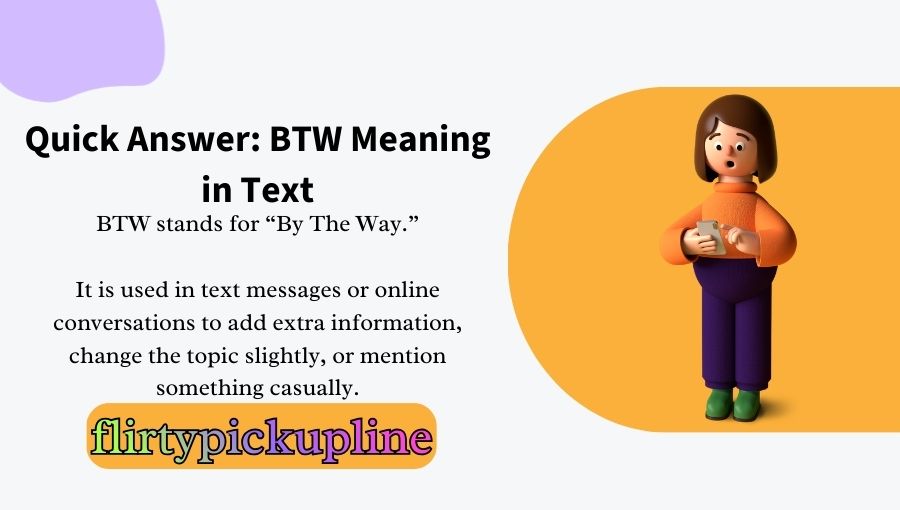 BTW Meaning in Text