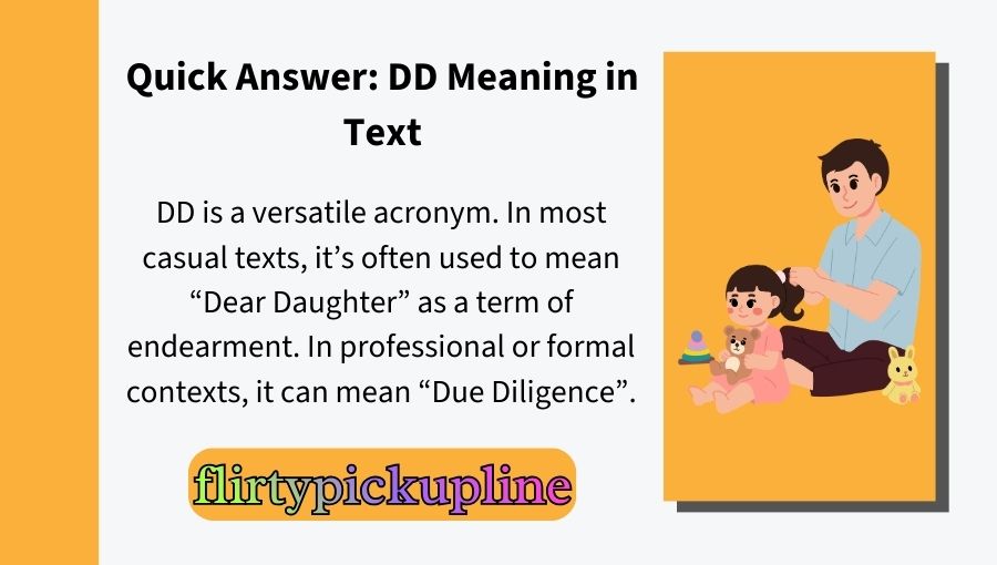 DD Meaning in Text