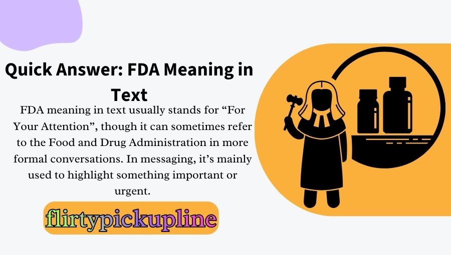 FDA Meaning in Text