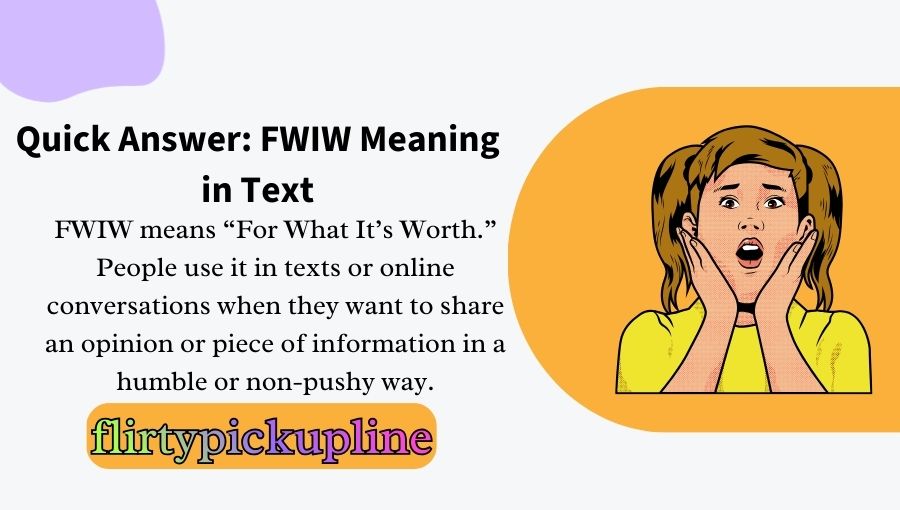 FWIW Meaning in Text