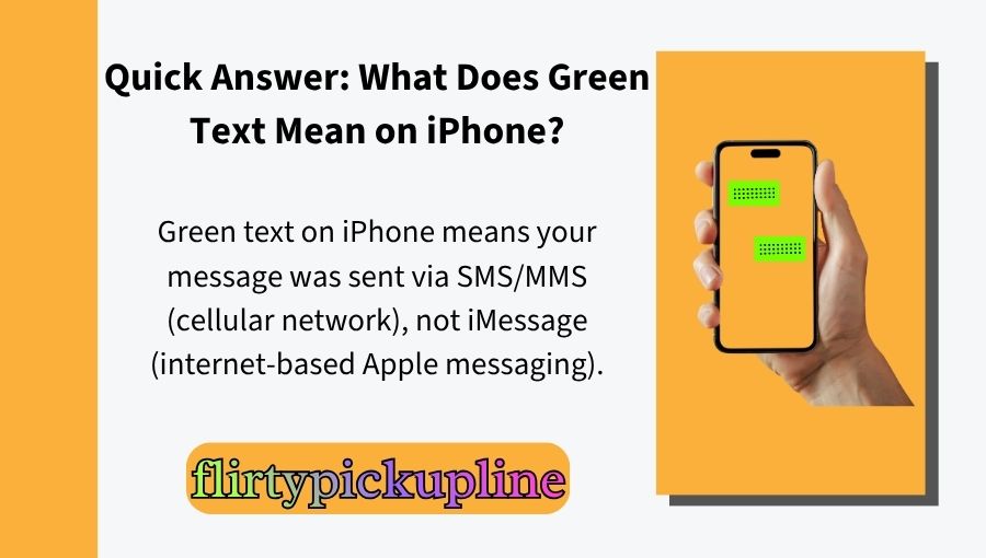 Green Text Meaning on iPhone