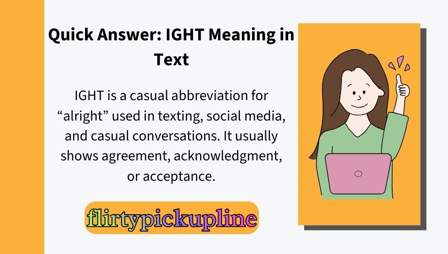 IGHT Meaning in Text
