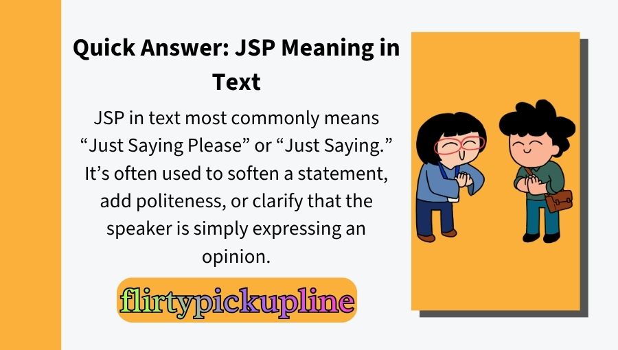 JSP Meaning in Text