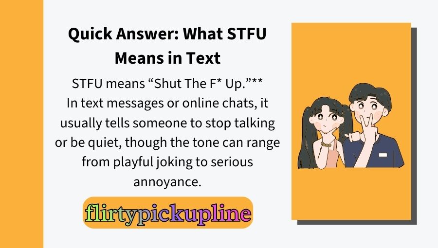 STFU Meaning in Text