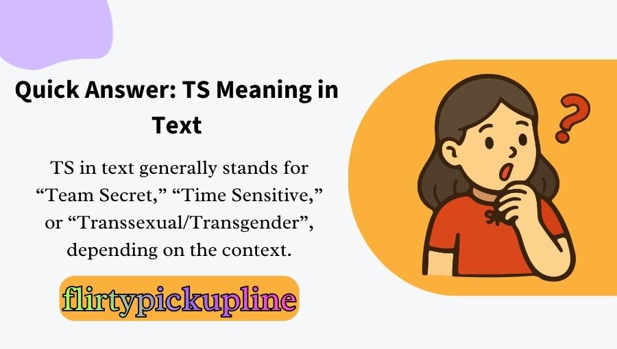 TS Meaning in Text