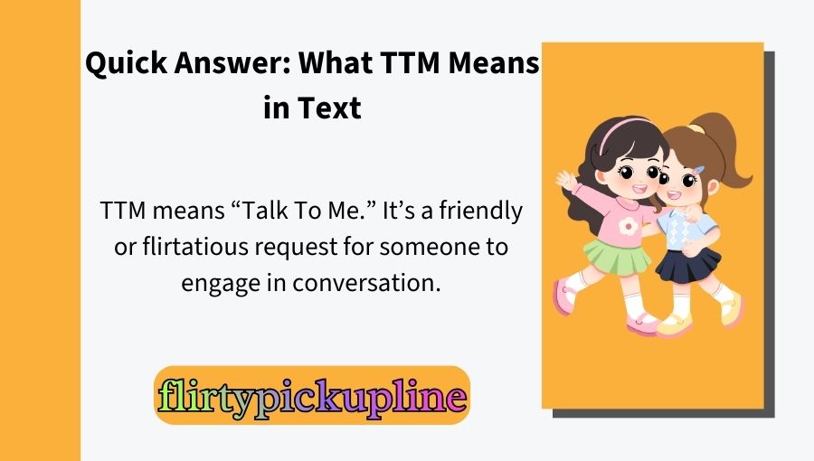 TTM Meaning in Text