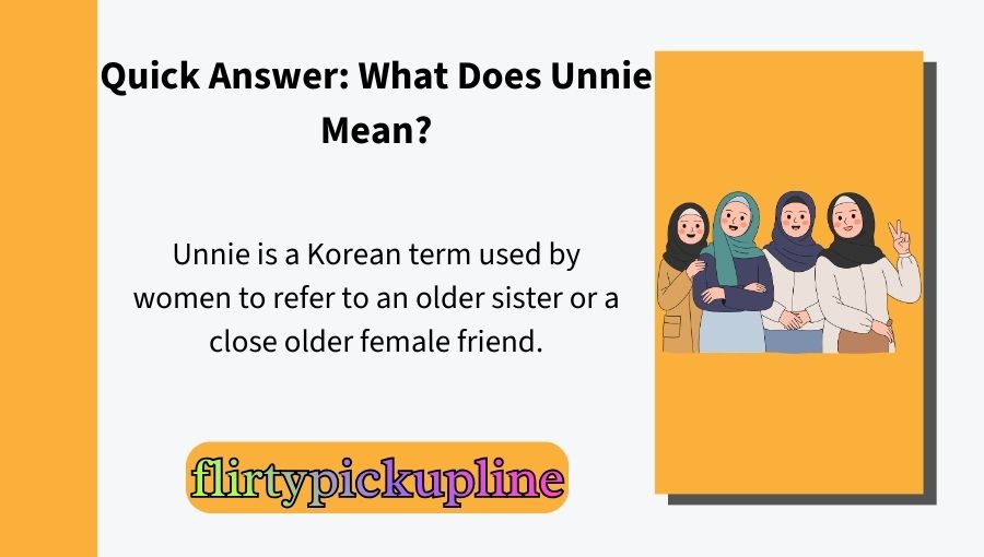 Unnie Meaning 