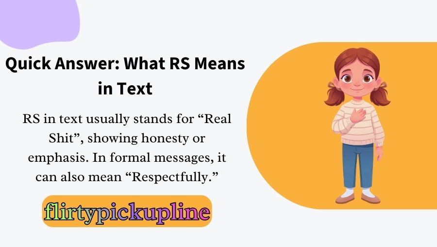 What Does RS Mean in Text