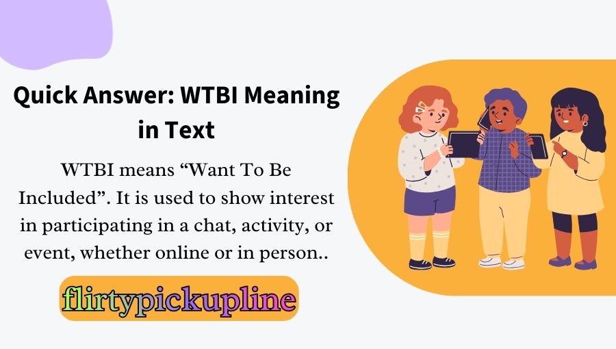 WTBI Meaning in Text