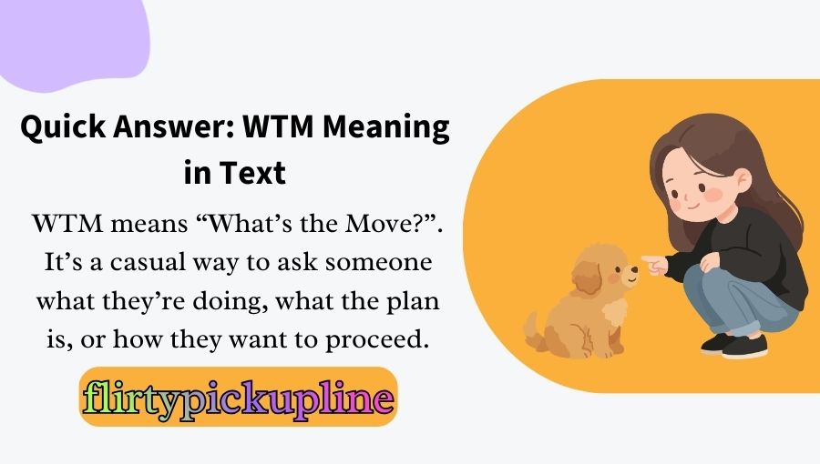 WTM Meaning in Text