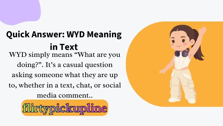 WYD Meaning in Text