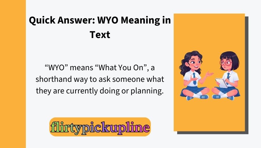 WYO Meaning in Text