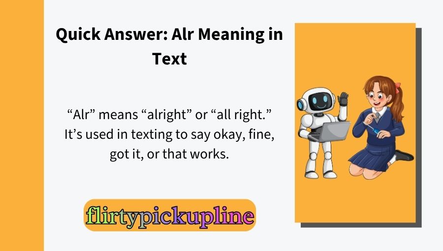 Alr Meaning in Text