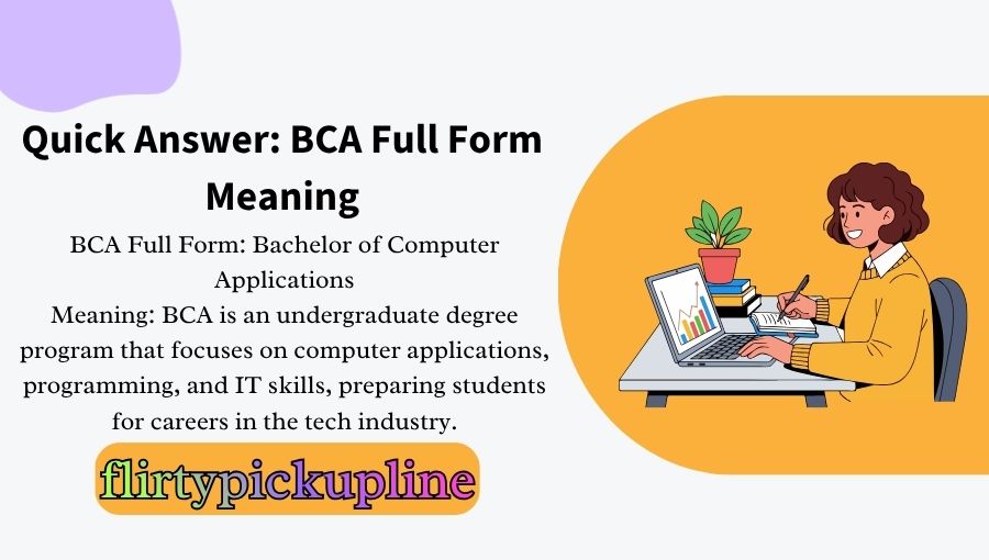 BCA Full Form Meaning
