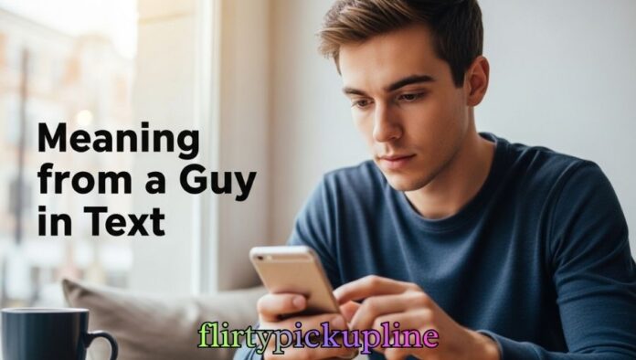 Meaning From a Guy in Text