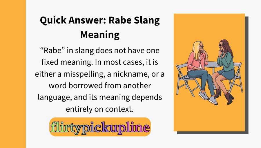 Rabe Slang Meaning