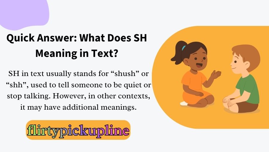 What Does SH Meaning in Text
