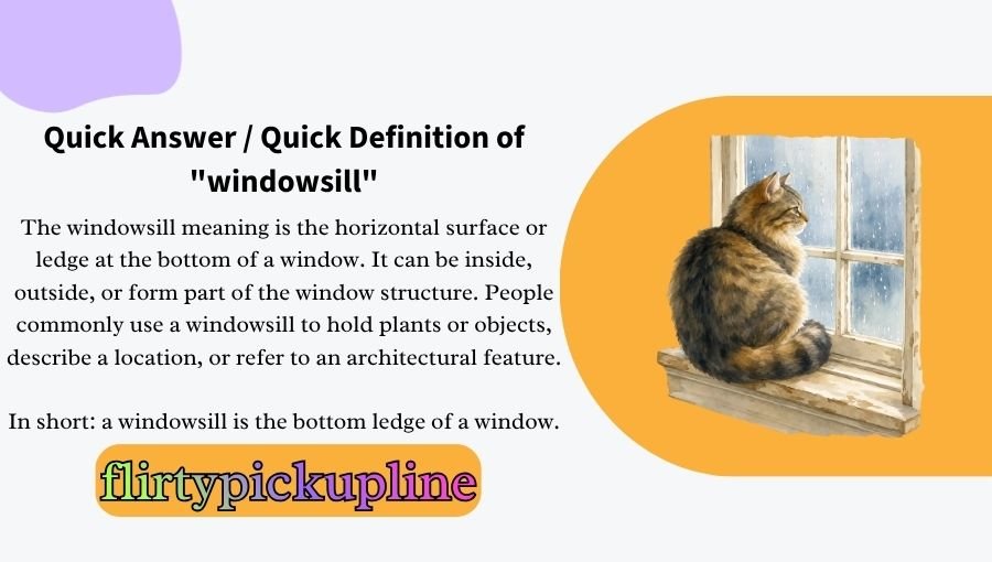 Windowsill Meaning