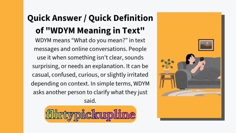 WDYM Meaning in Text